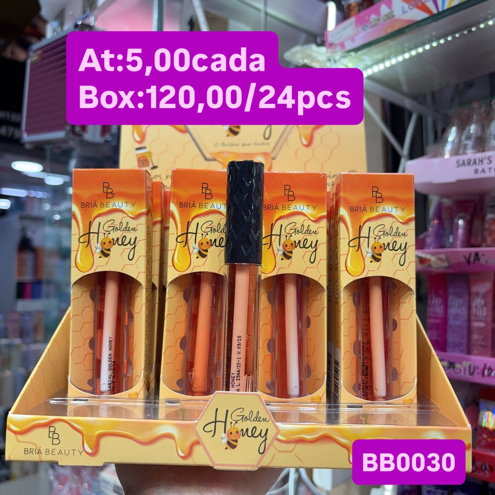 BB0030 lip honey box/24pcs