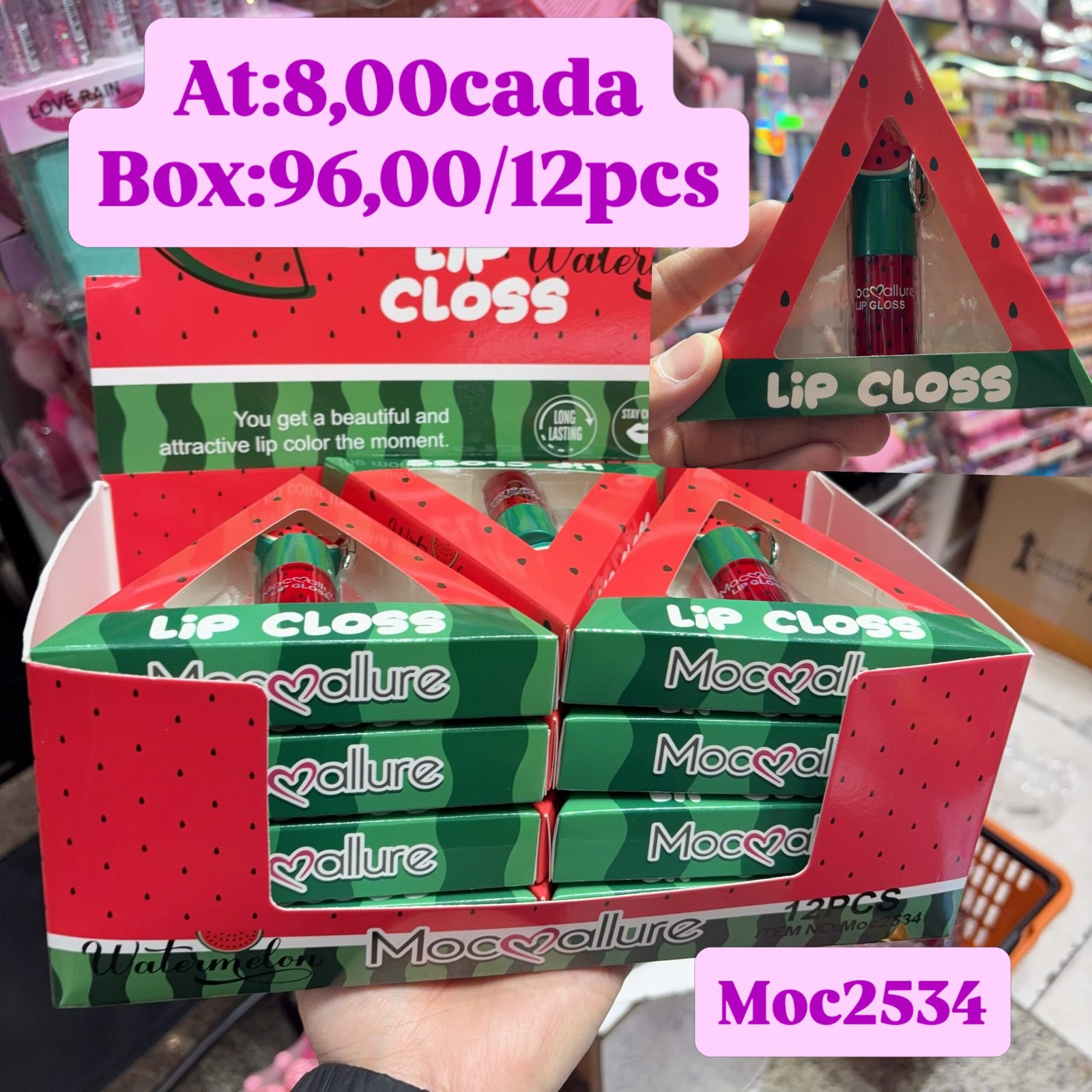 Moc2534 gloss malancia box:12 pcs