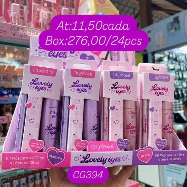 CG394- Kit máscara de cílios e lápis de olho