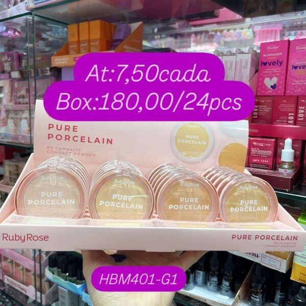 HBM401-G1 Pó compacto RubyRose pure porcelain