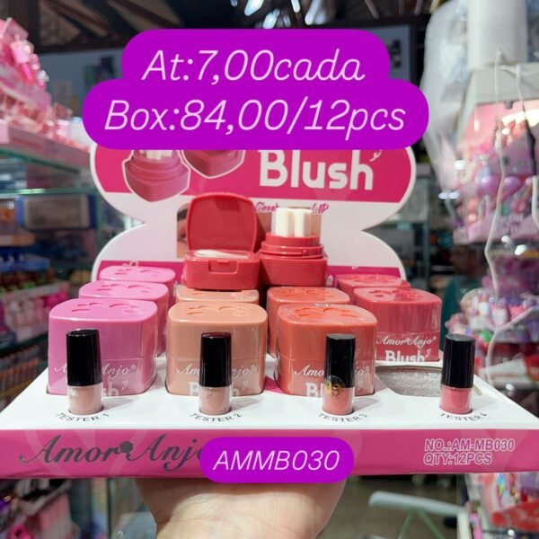 AM-MB030  Blush com esponja amor e anjo