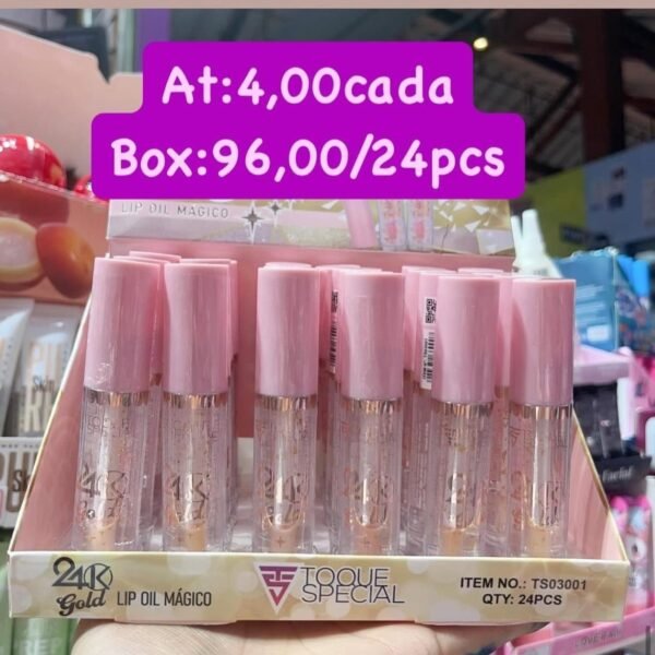 TS03001- Lip Oil Mágico Toque especial/ 24 pcs