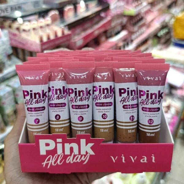 110412 Base líquida pink ALL day vivaí/ 36pcs