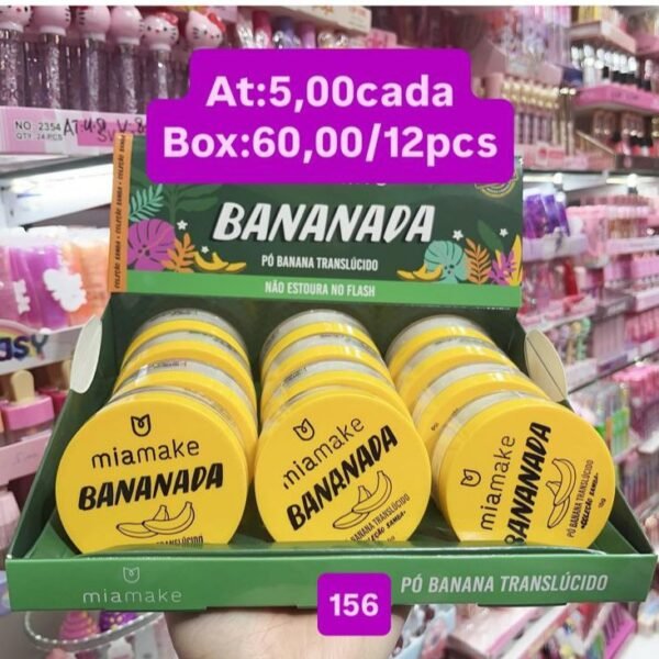 156 Pó Banana Translúcido miamake/12 pcs