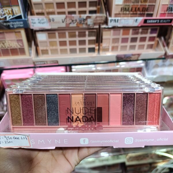 JS01108 paleta de sombras jasmyne A/ 12pcs