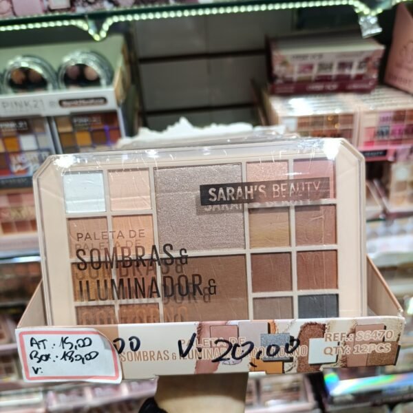 S6470 paleta de sombras, iluminador e contorno/ 12pcs