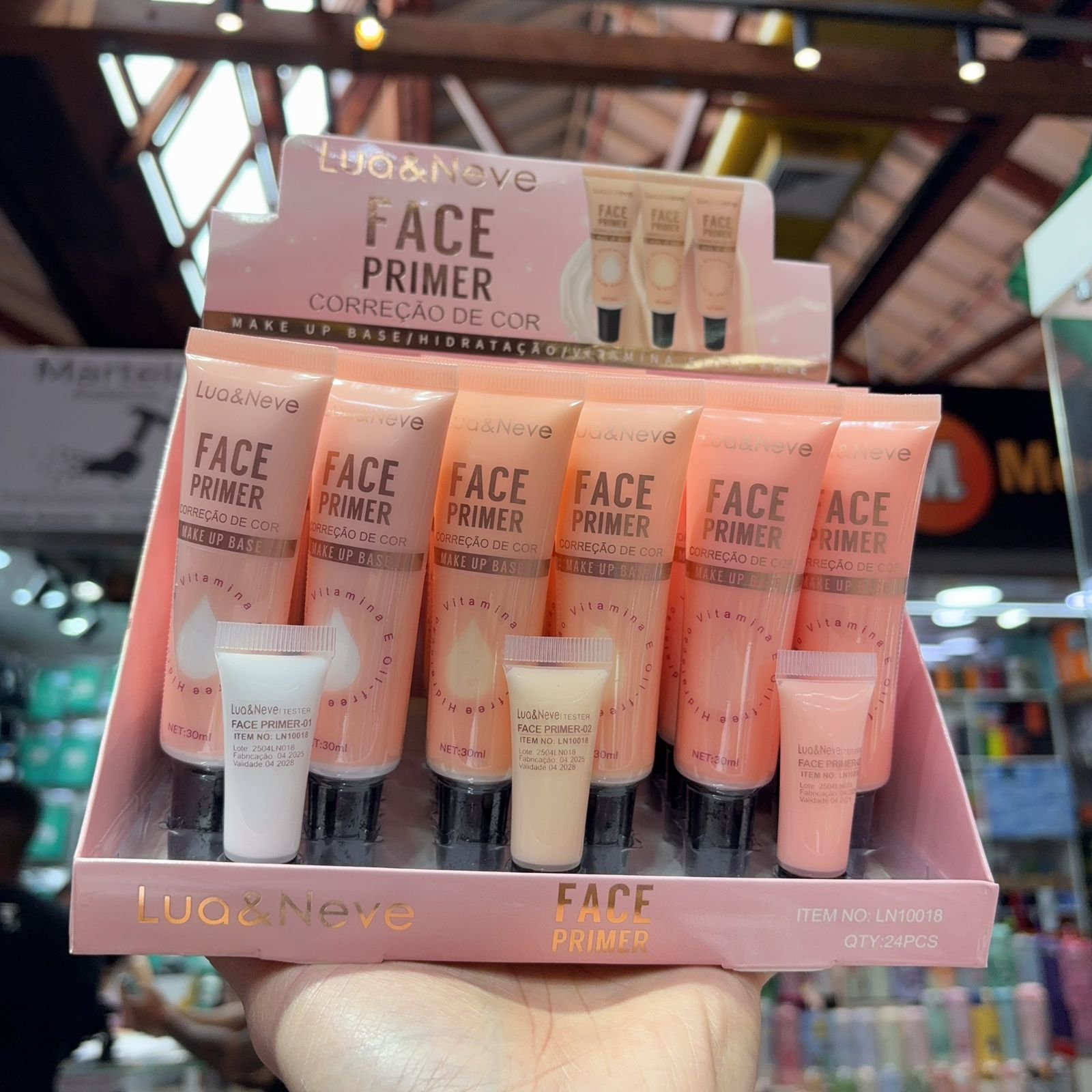 LN10018 face Primer lua e neve box/24pcs