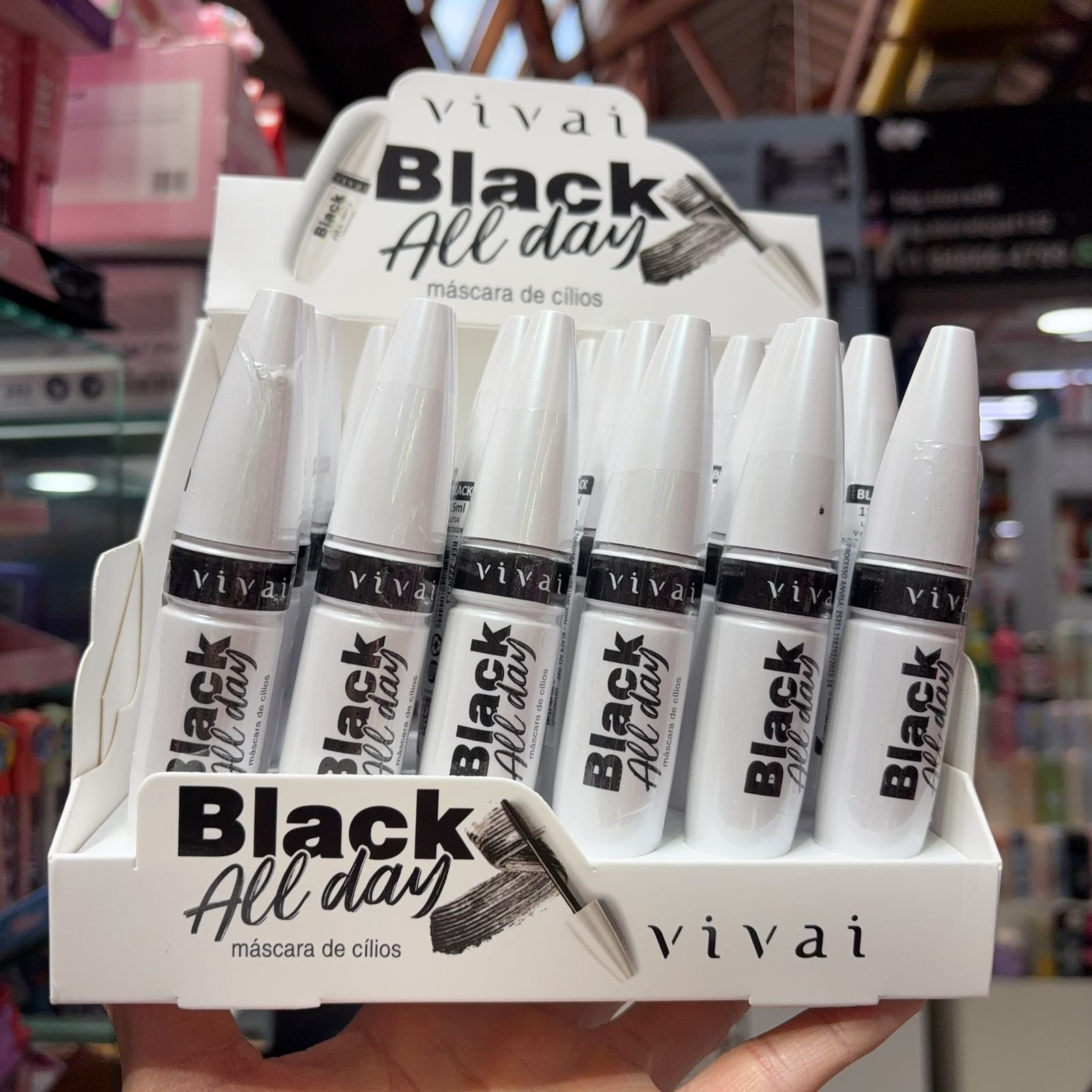 222411 máscara de cílios vivaí box/24pcs