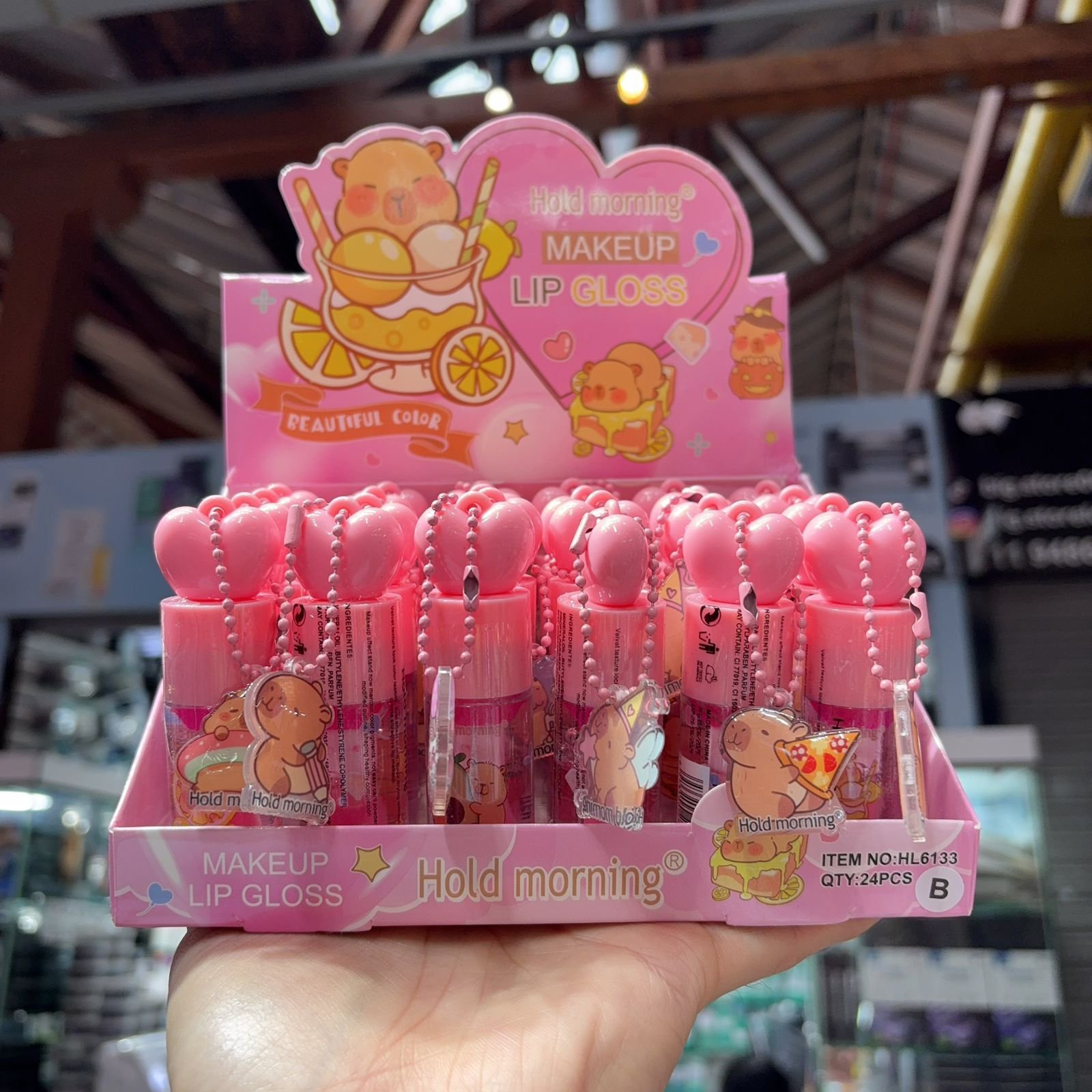 HL6133 lip gloss box/24pcs