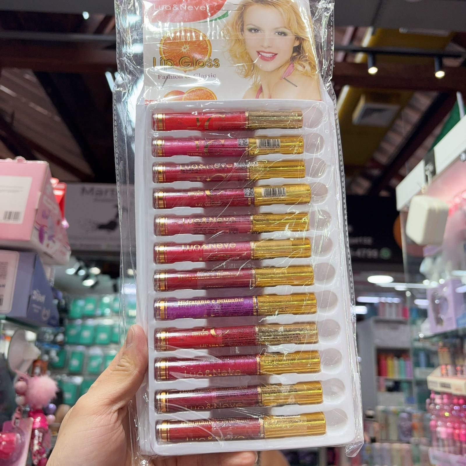 LN0318 Lip gloss box/24pcs