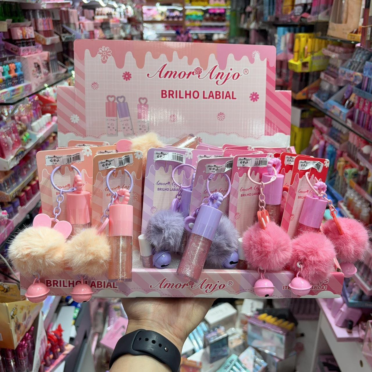 AMAB041 Lip Gloss amor e anjo box/24pcs