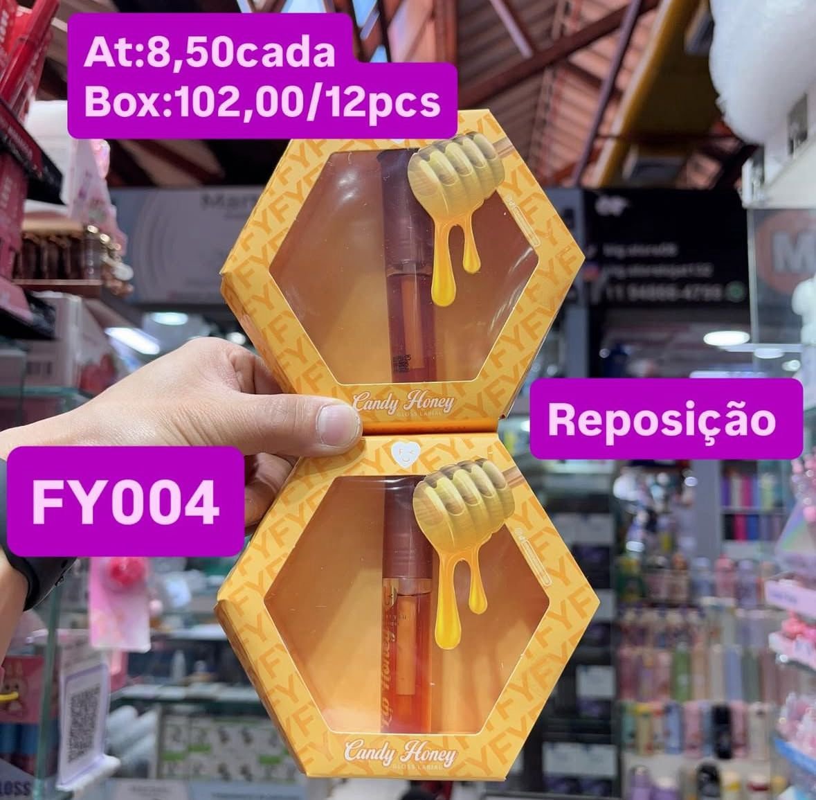 FY004 lip honey box/12pcs