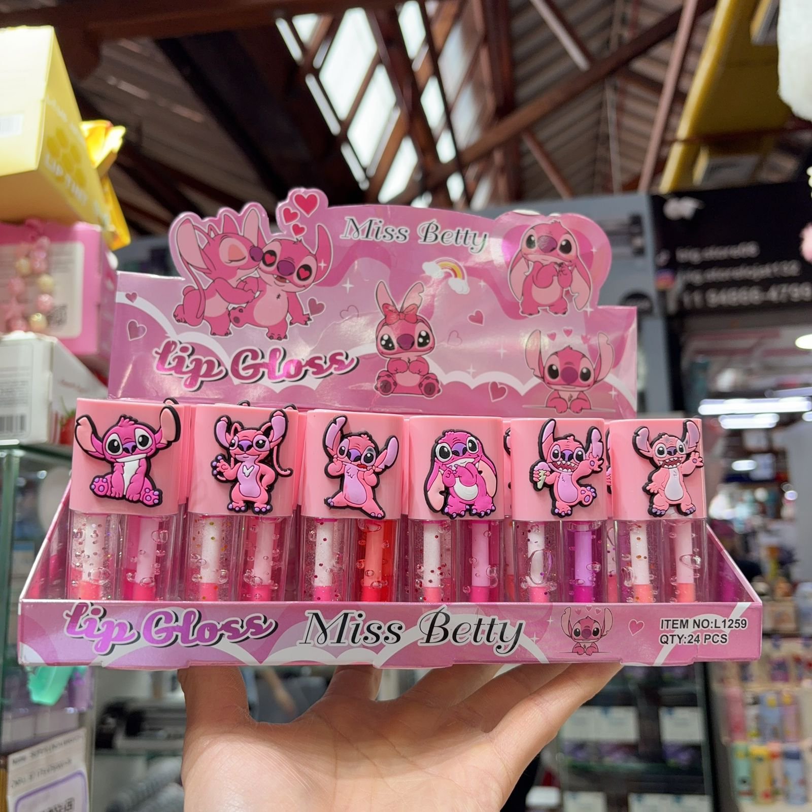 L1259 Lip Gloss angel box/24pcs