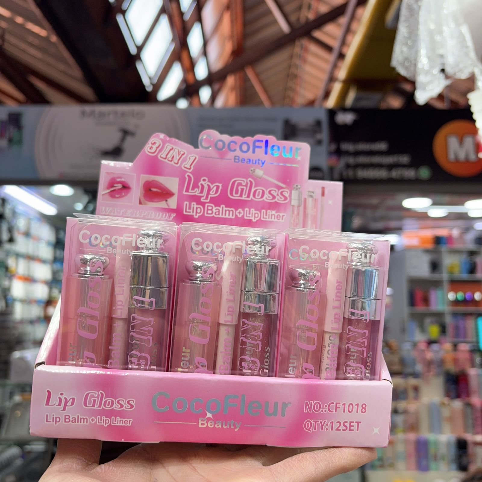 CF1018 Lip Gloss cocofleur box/12pcs