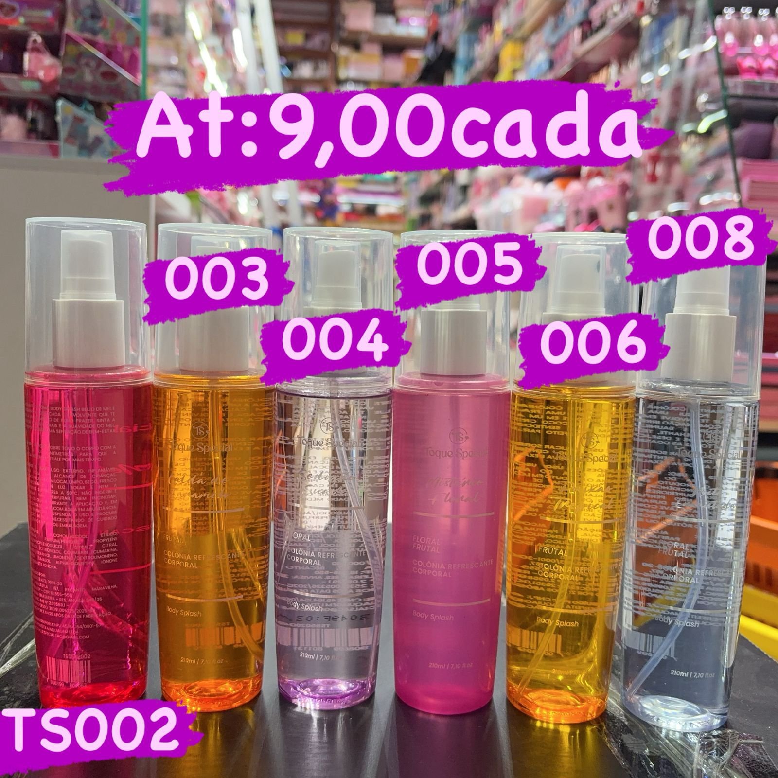 TS002 Body Splash toque especial