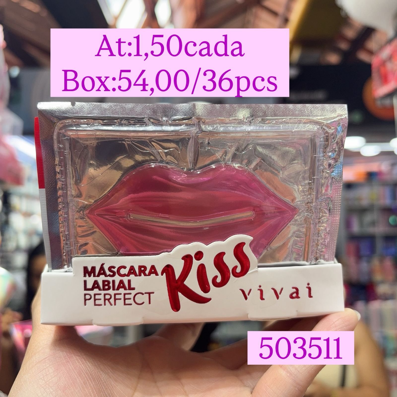 503511 máscara lábial vivaí box/36pcs