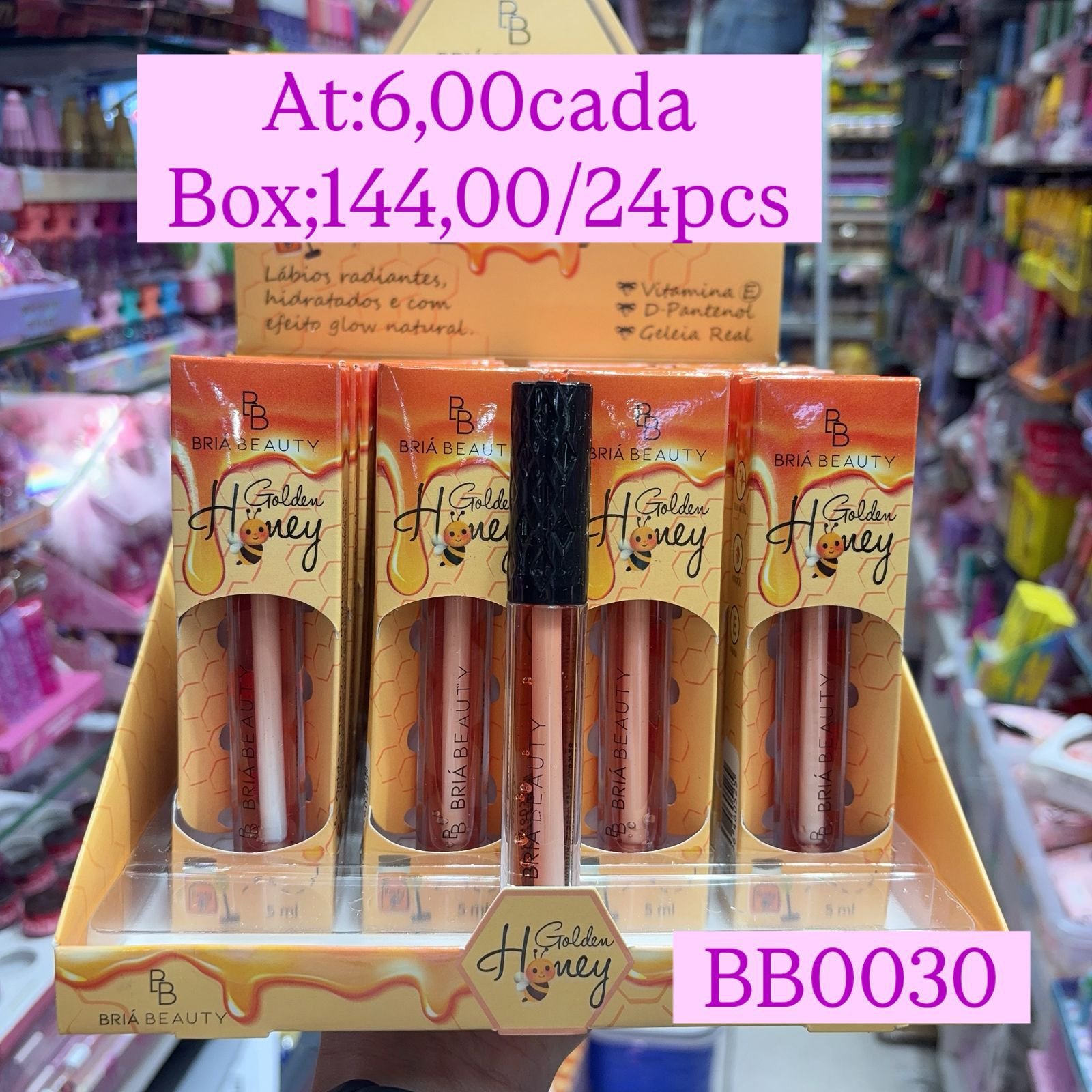 BB0030 Golden honey box/24pcs