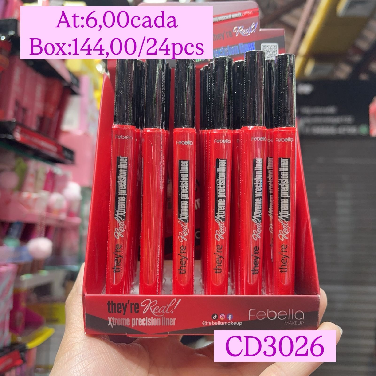 CD3026 caneta delineadora Febella box/24pcs