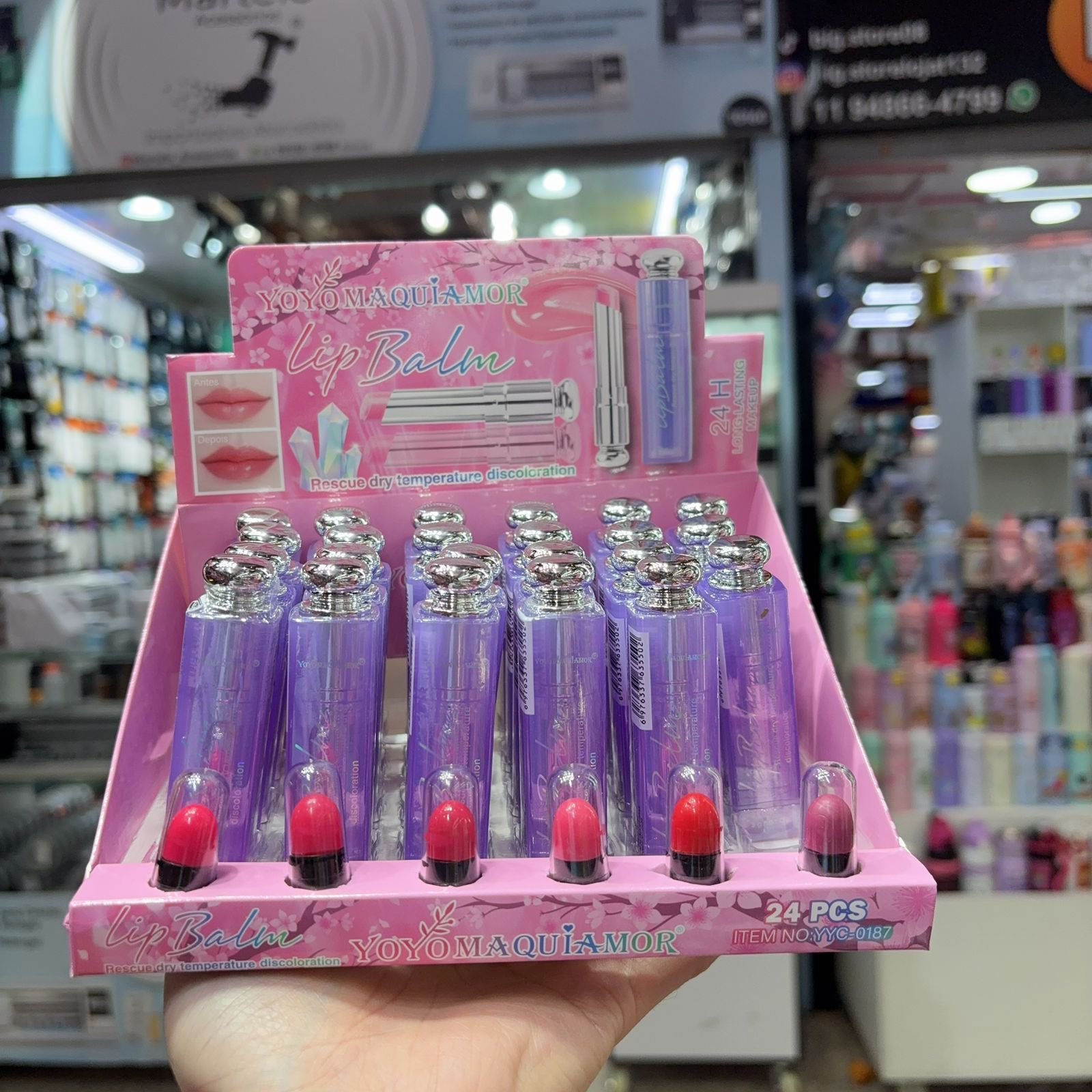 YYC0817 lip Balm yoyomaquiamor box/24pcs