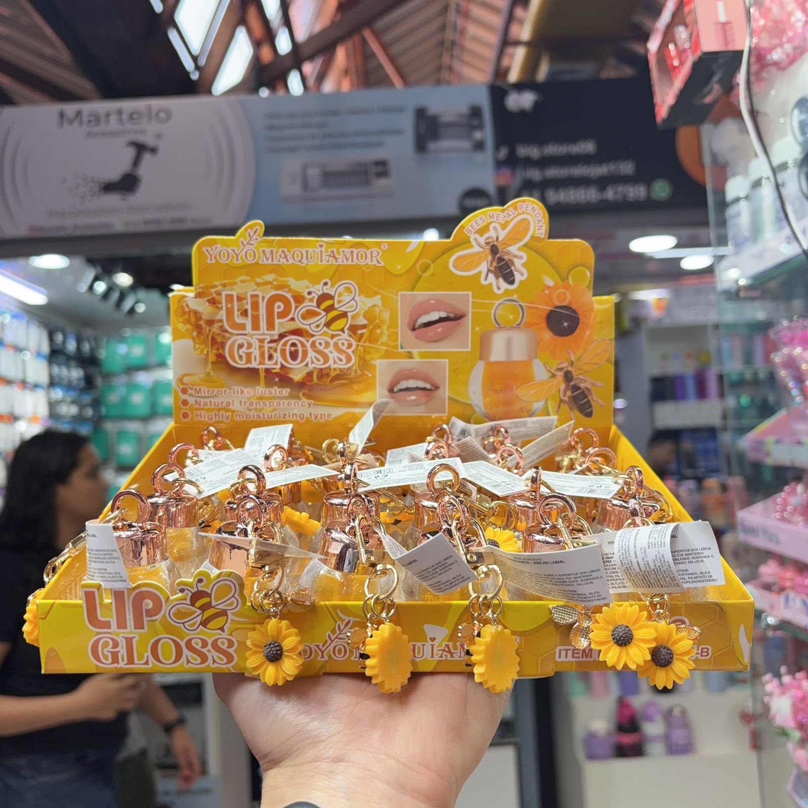 YYC0073B lip Gloss mel yoyomaquiamor box/24pcs