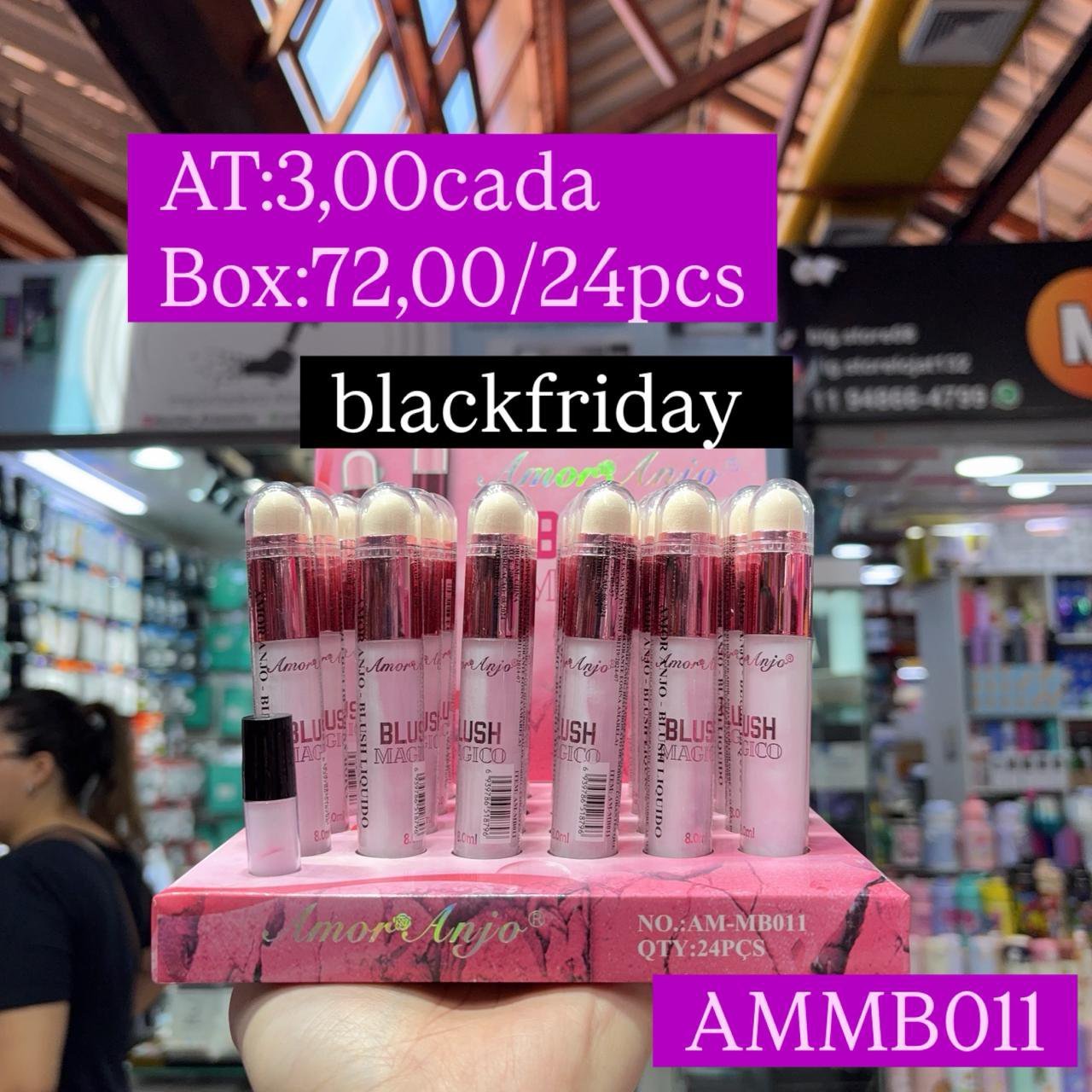 AMMB011 blush amor e anjo box/24pcs