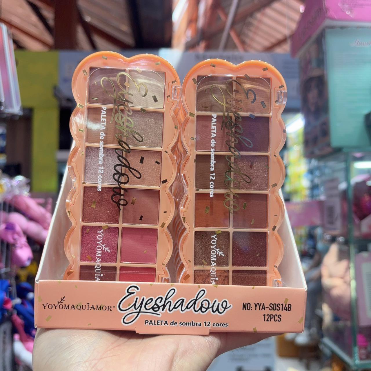 YYASOS14B Paleta de sombra Eyeshadow box/12pcs