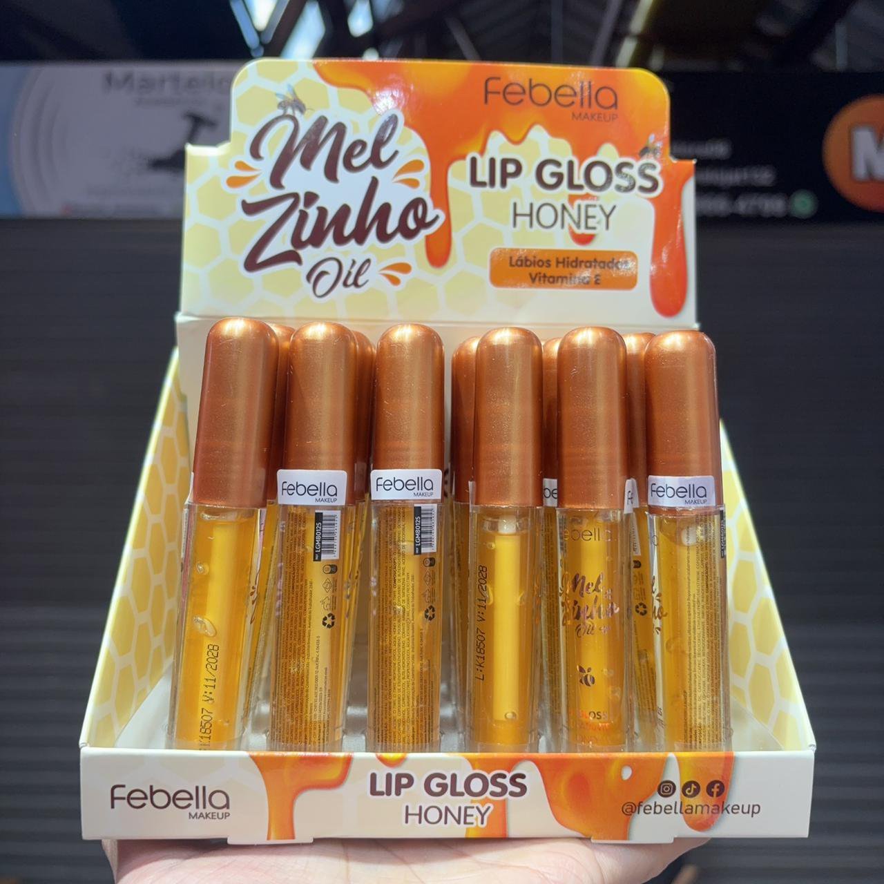 LGM80125 Lip Gloss melzinho Febella box/24pcs