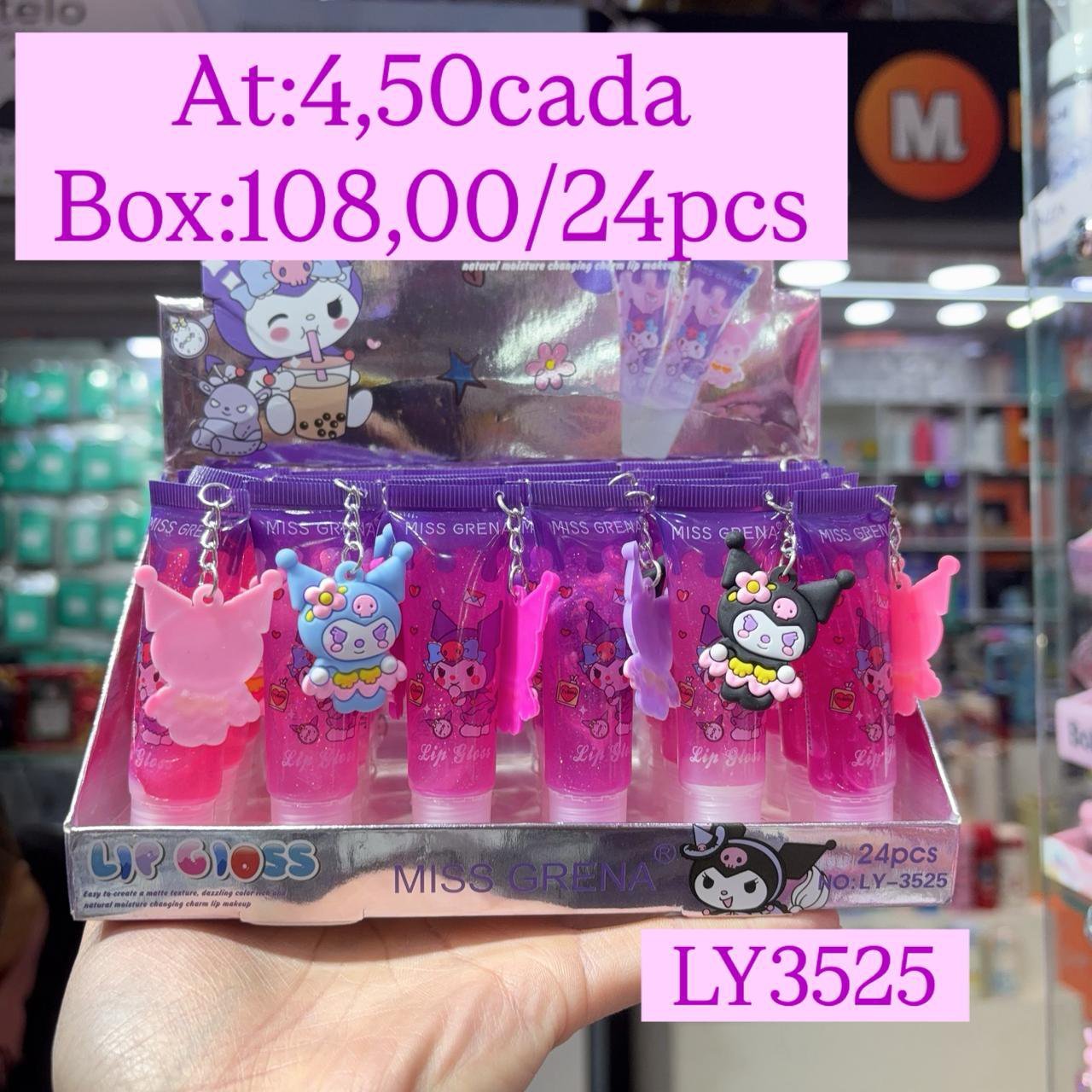 LY3525 Lip Gloss box/24pcs