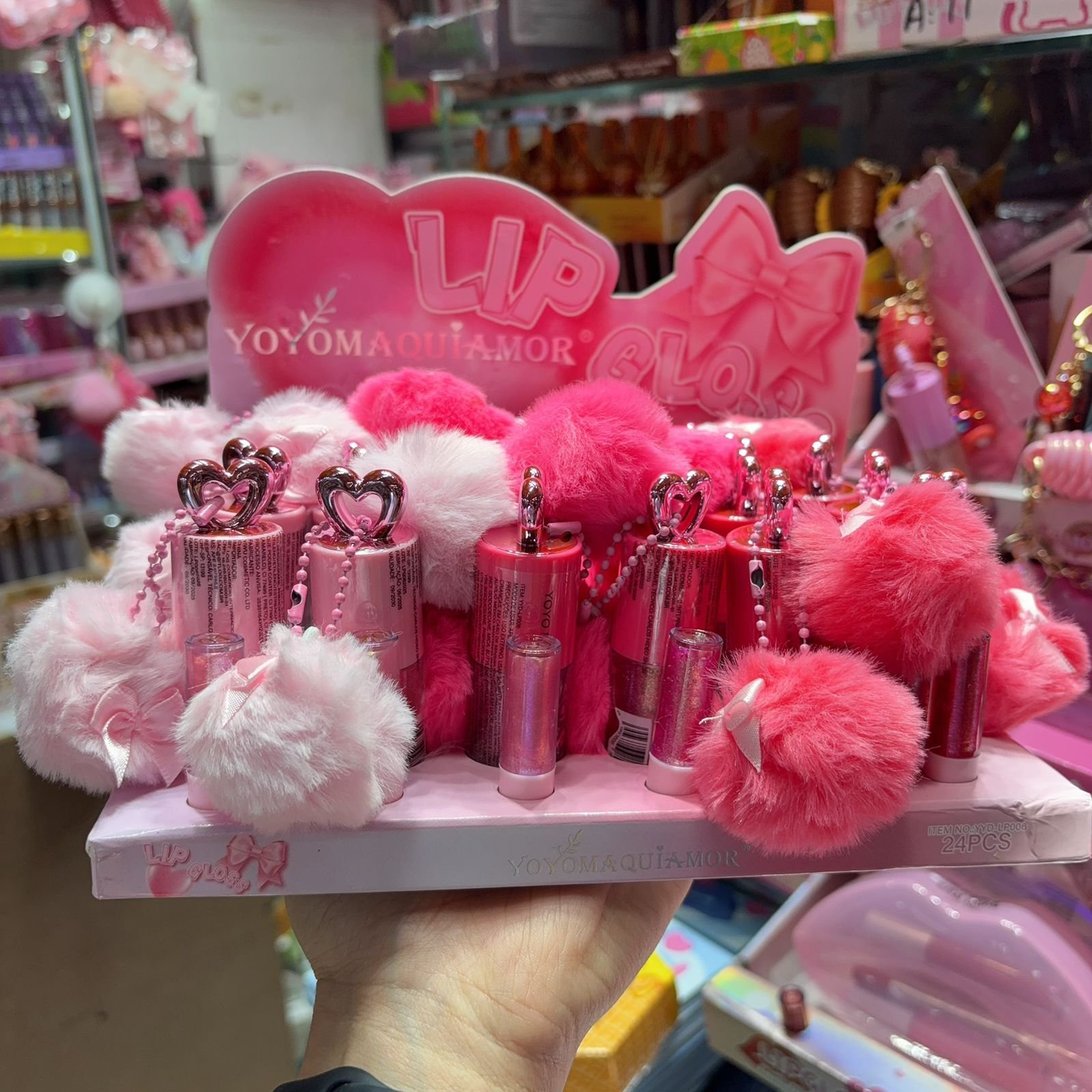YYDLP006 Lip Gloss yoyomaquiamor box/24pcs