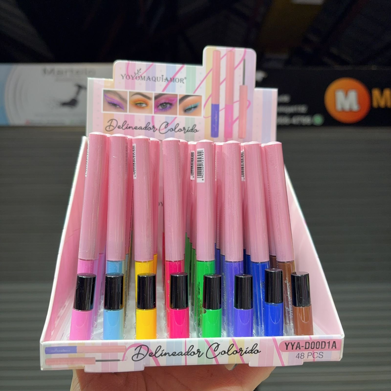 YYAD00D1A delineador colorido box/48pcs