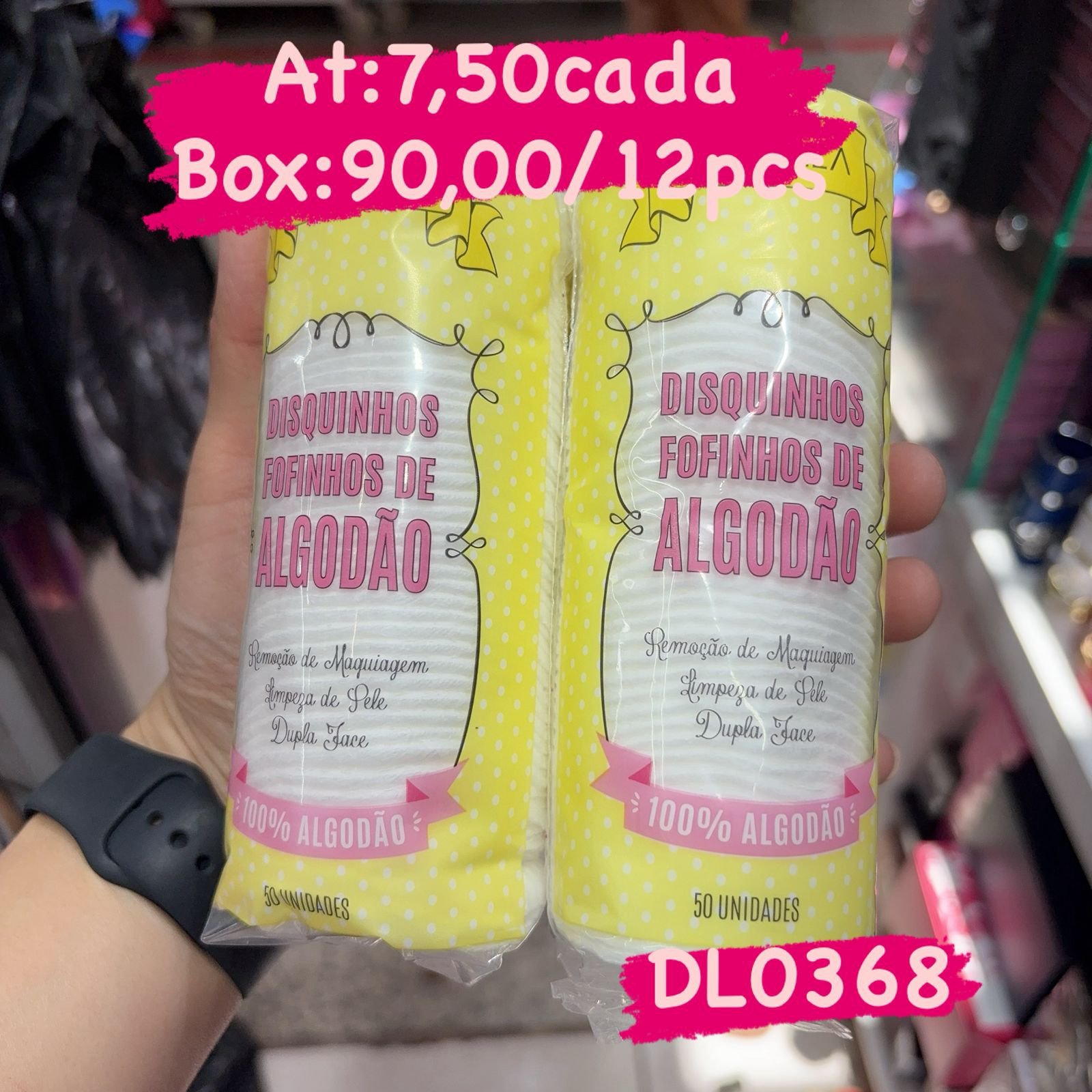 DL0368 algodão box/12pcs