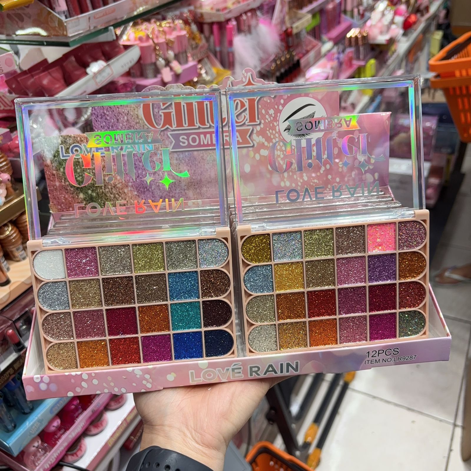 LR9287 Sombra Glitter love Rain box/12pcs