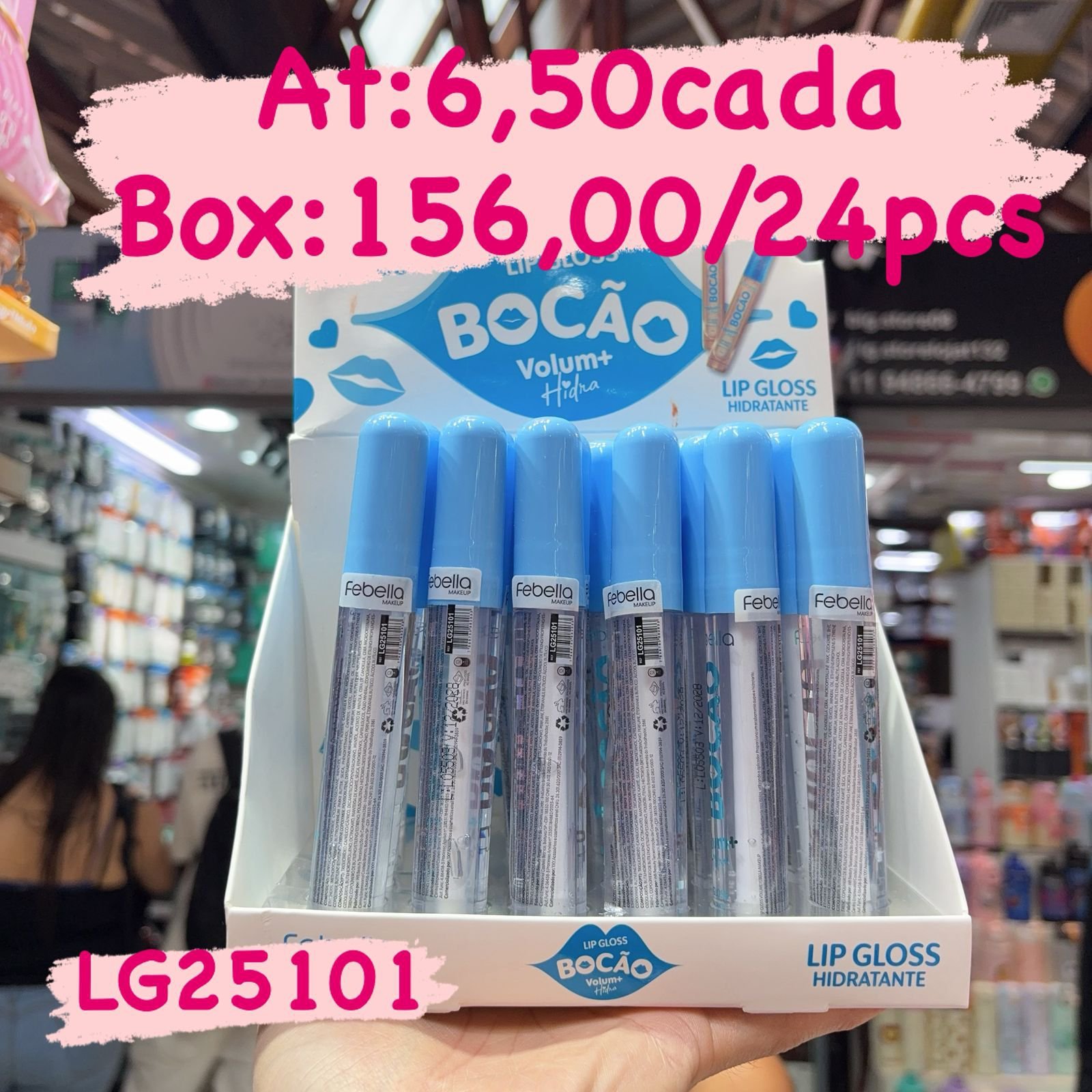 LG25101 Lip Gloss Febella box/24 pcs