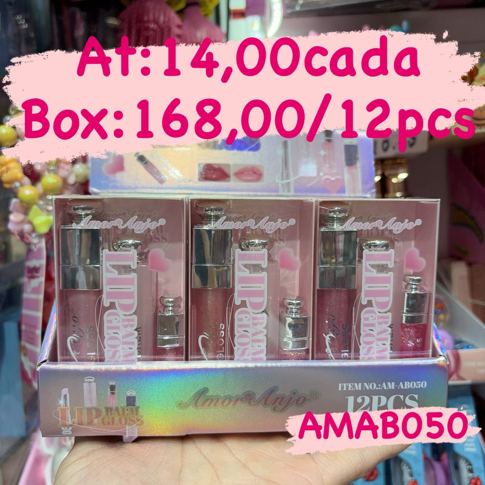 AMAB050 Lip Balm amor_anjo box/ 12 pcs