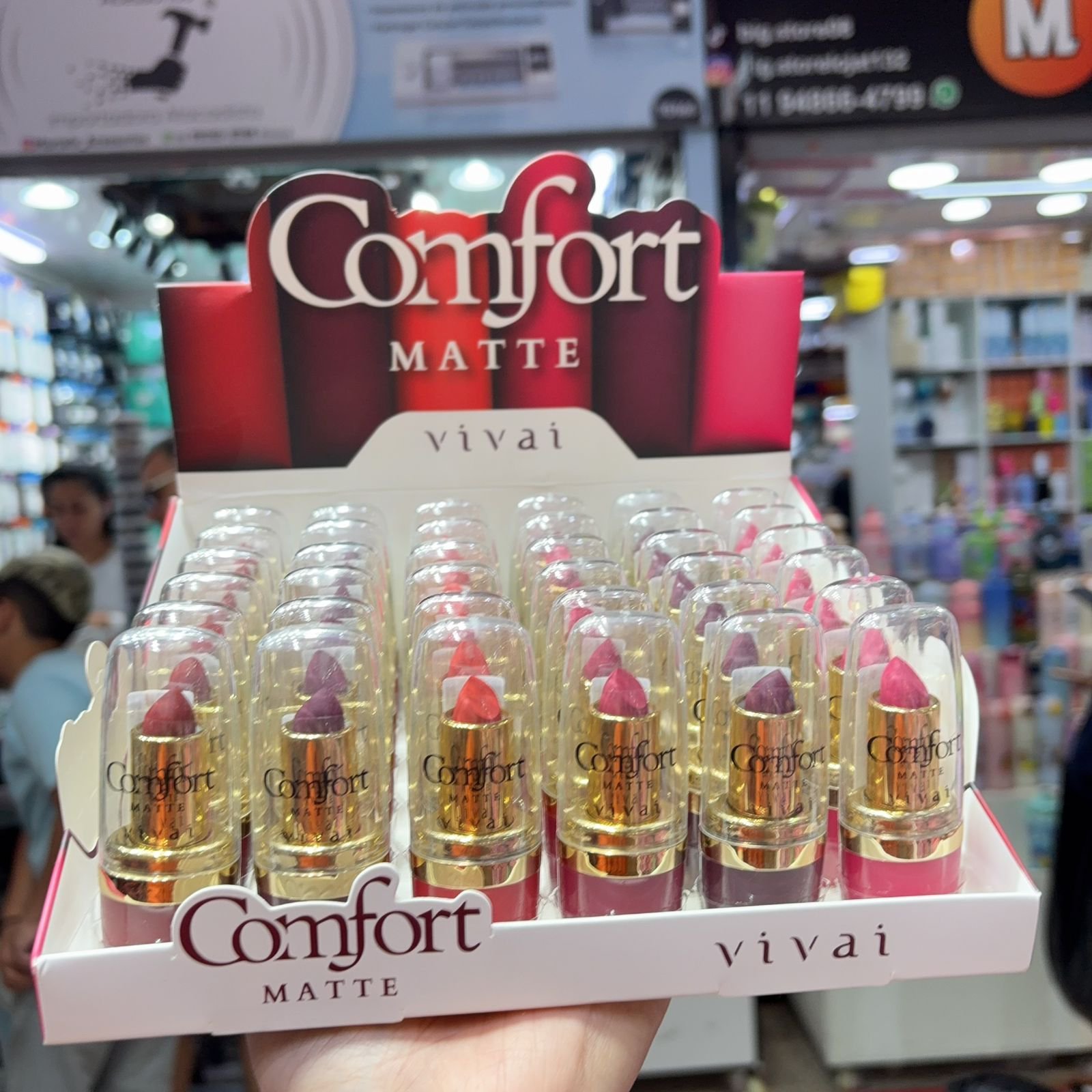 Batom comfort matte vivaí box/36pcs