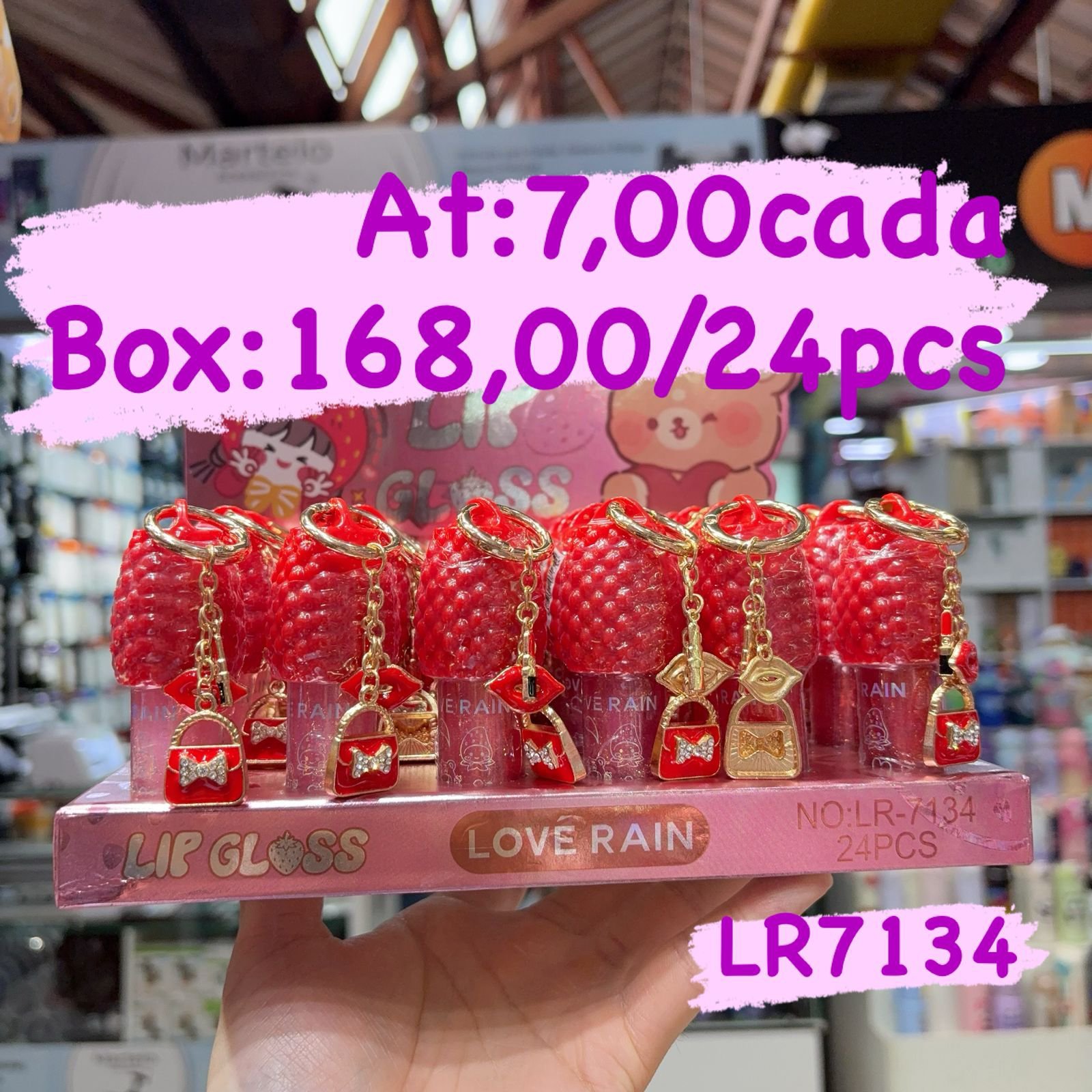 LR7134 Lip Gloss box/24pcs