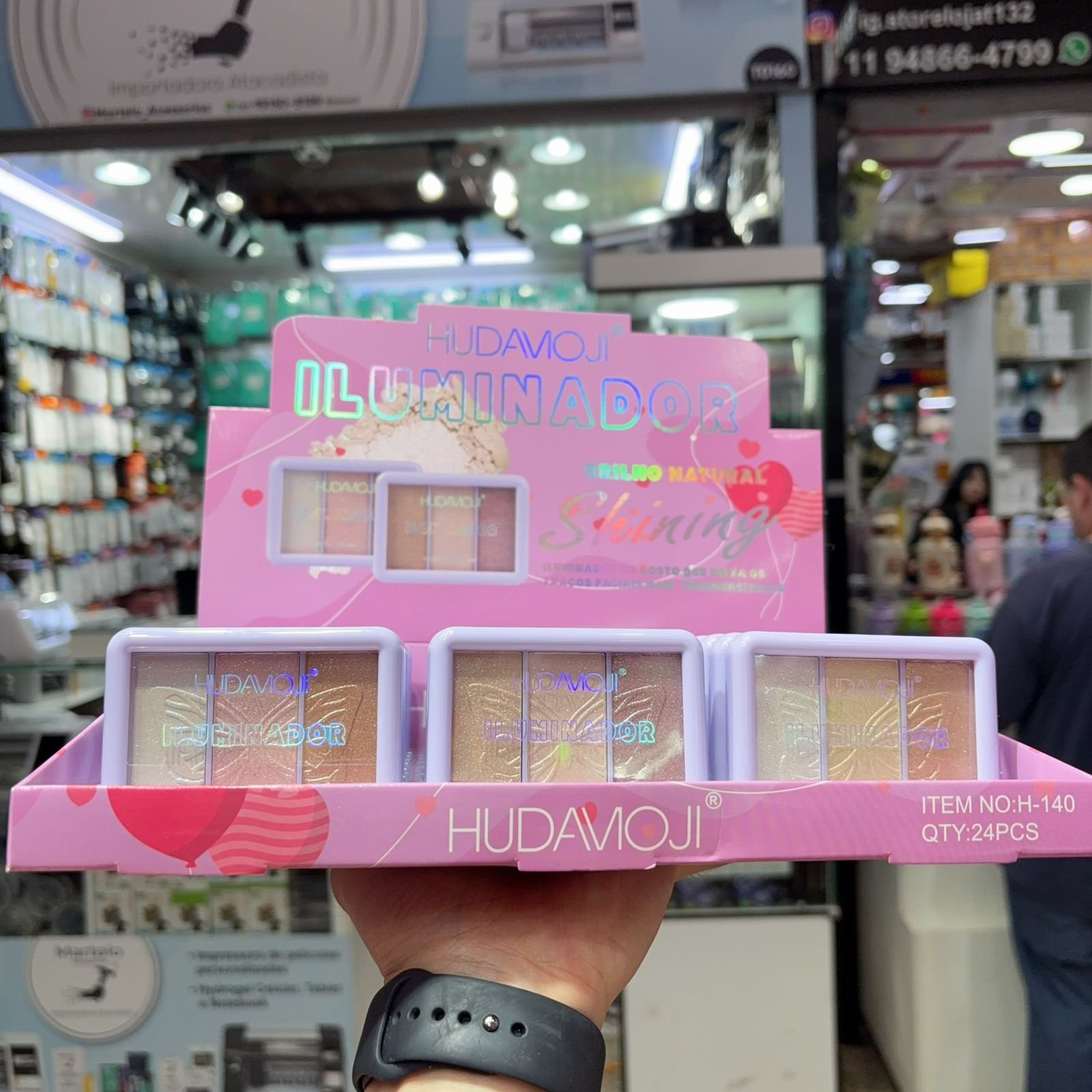 H-140 paleta iluminador box/24pcs