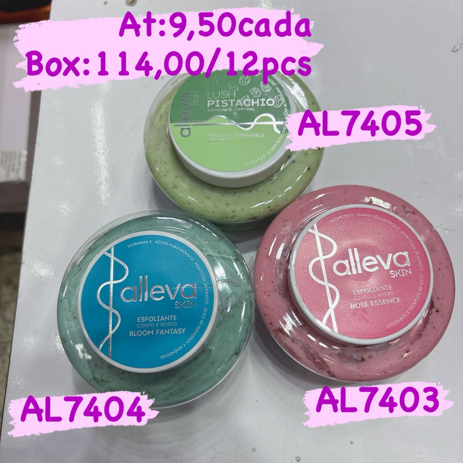Esfoliante alleva box/12pcs