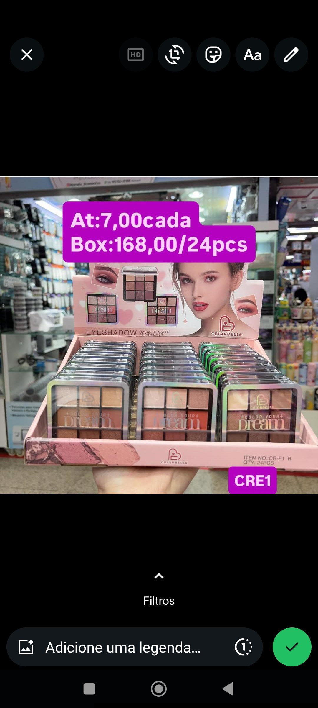 CRE1 paleta criarbelle Dream box/24pcs