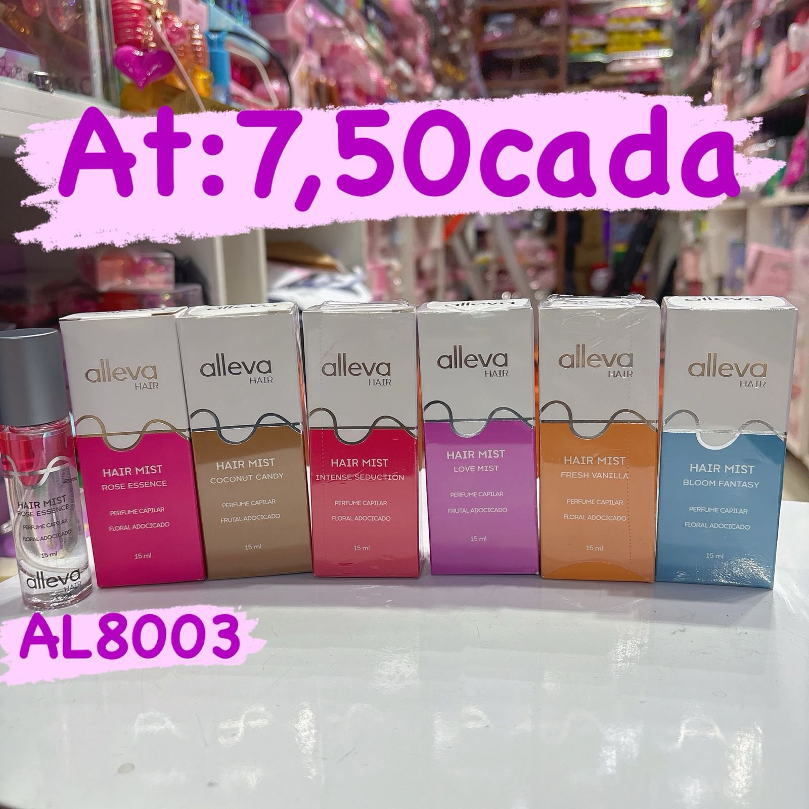 AL8003 perfume de cabelo alleva