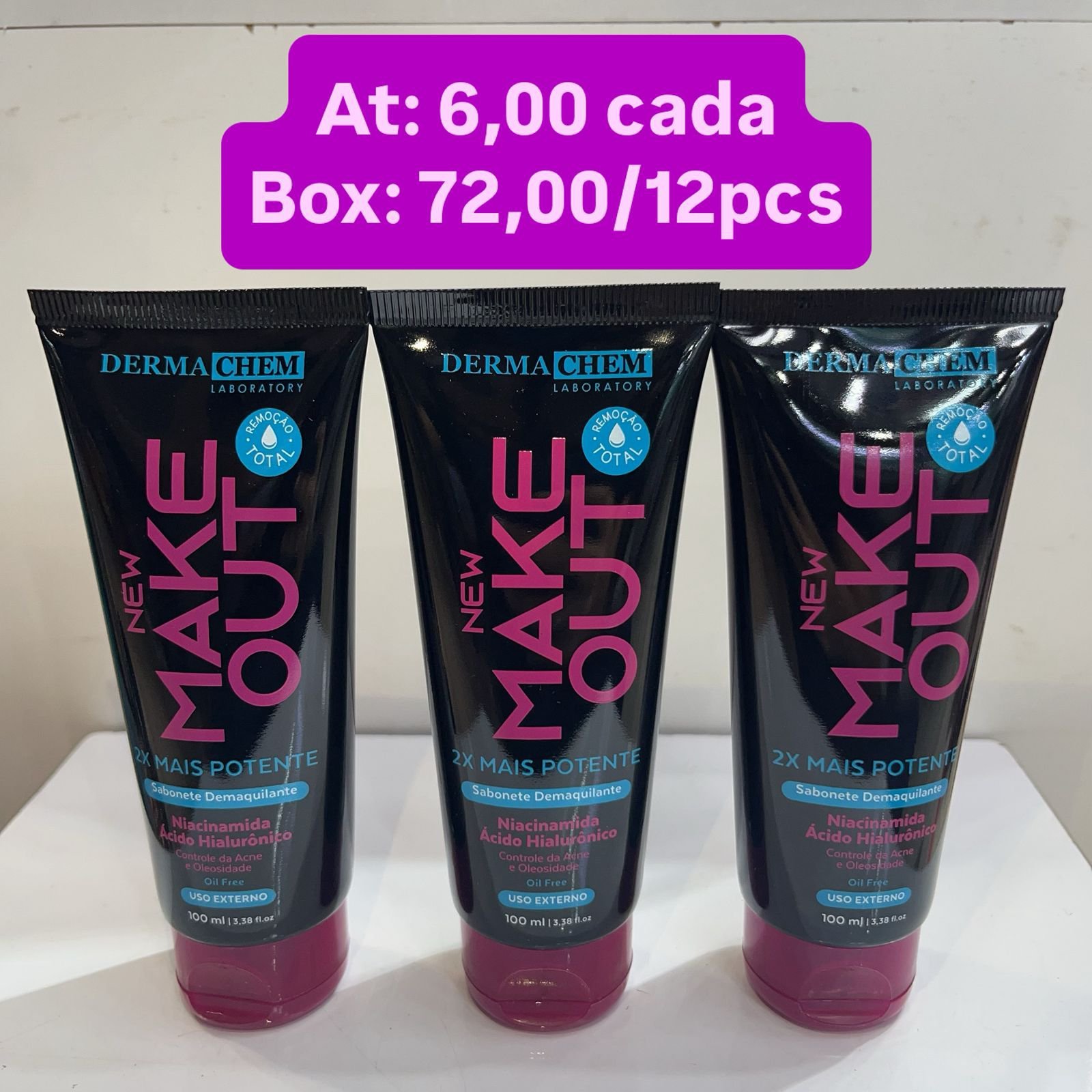 sabonete facial dermachen box/12pcs