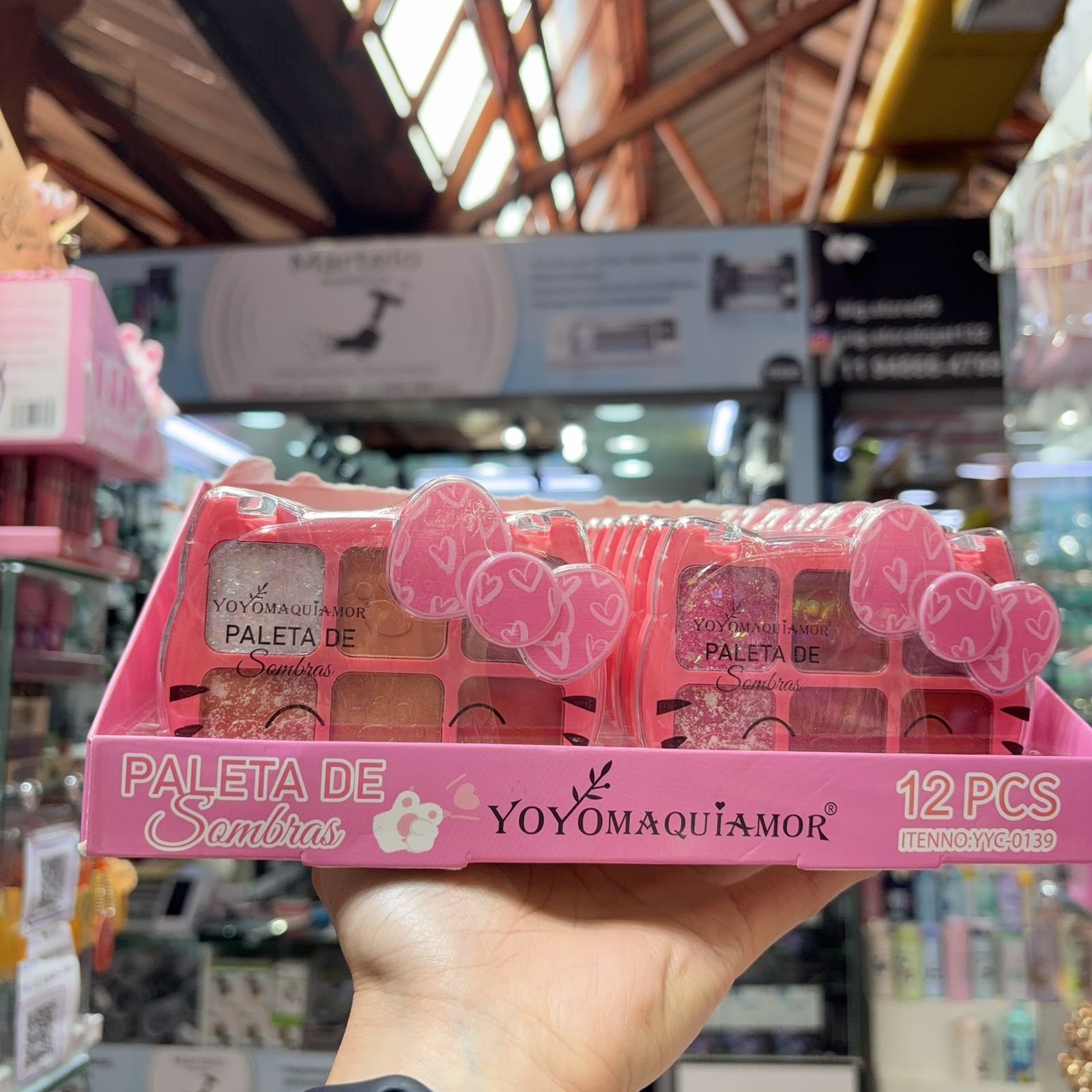 YYC-0139 paleta de sombras box/12pcs