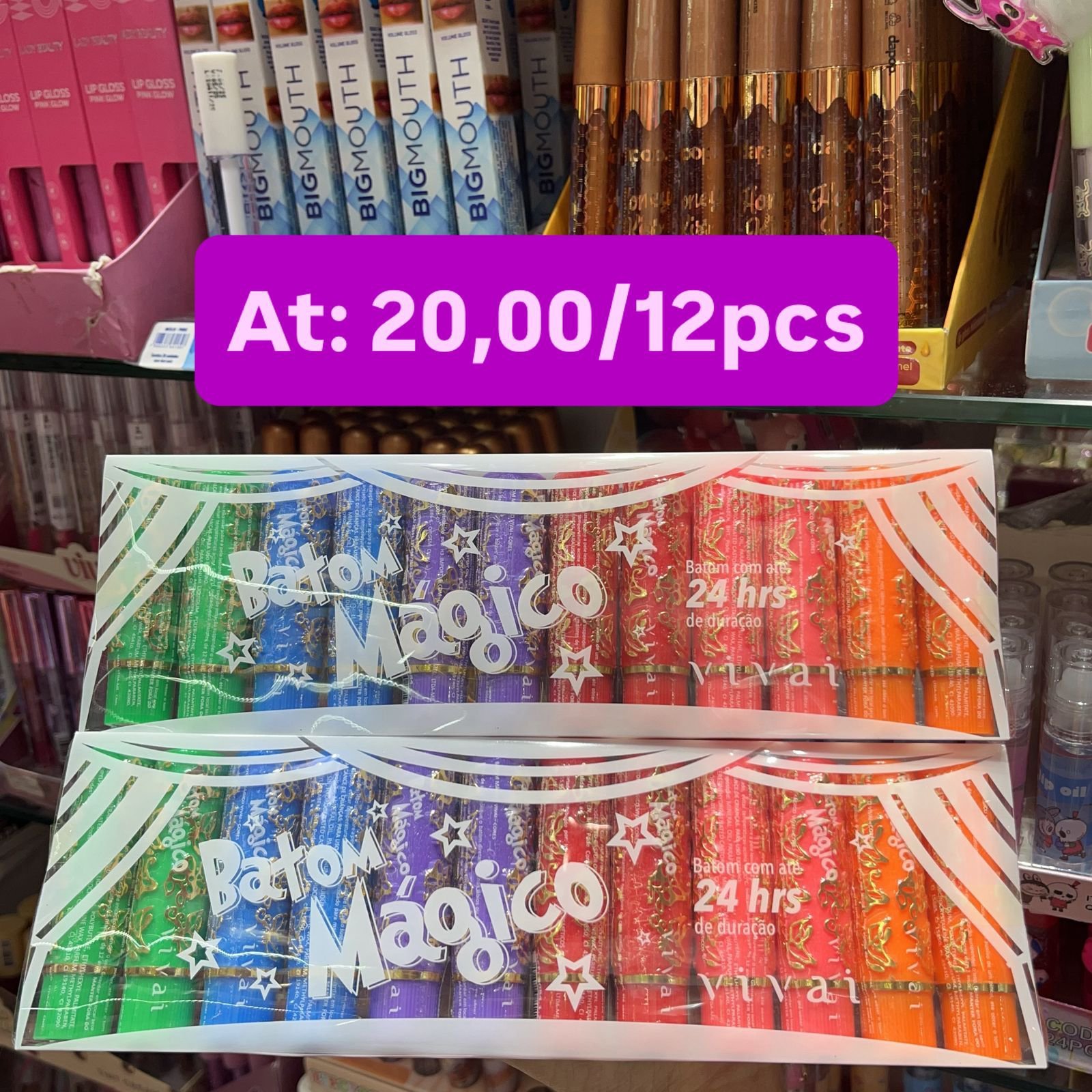 batom mágico box/12pcs