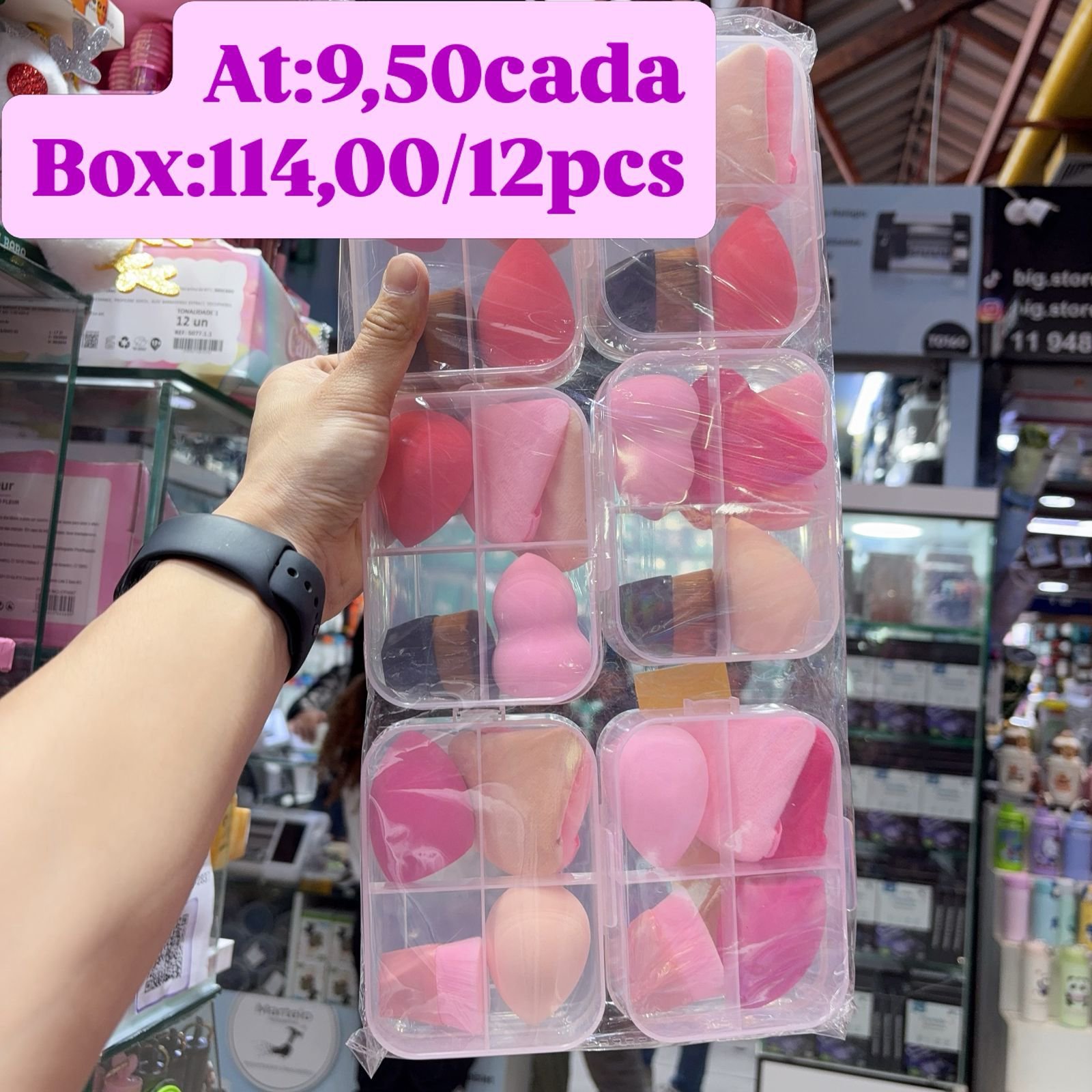 kit esponja box/12pcs