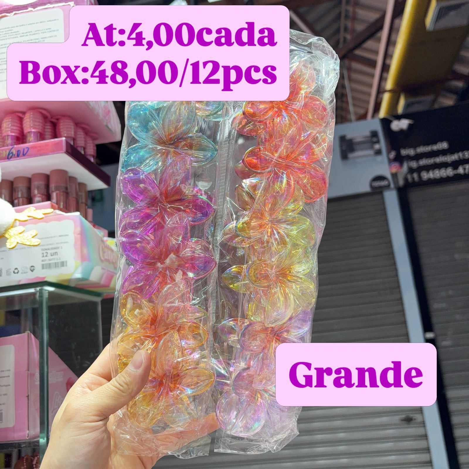 Presilha grande box/12pcs