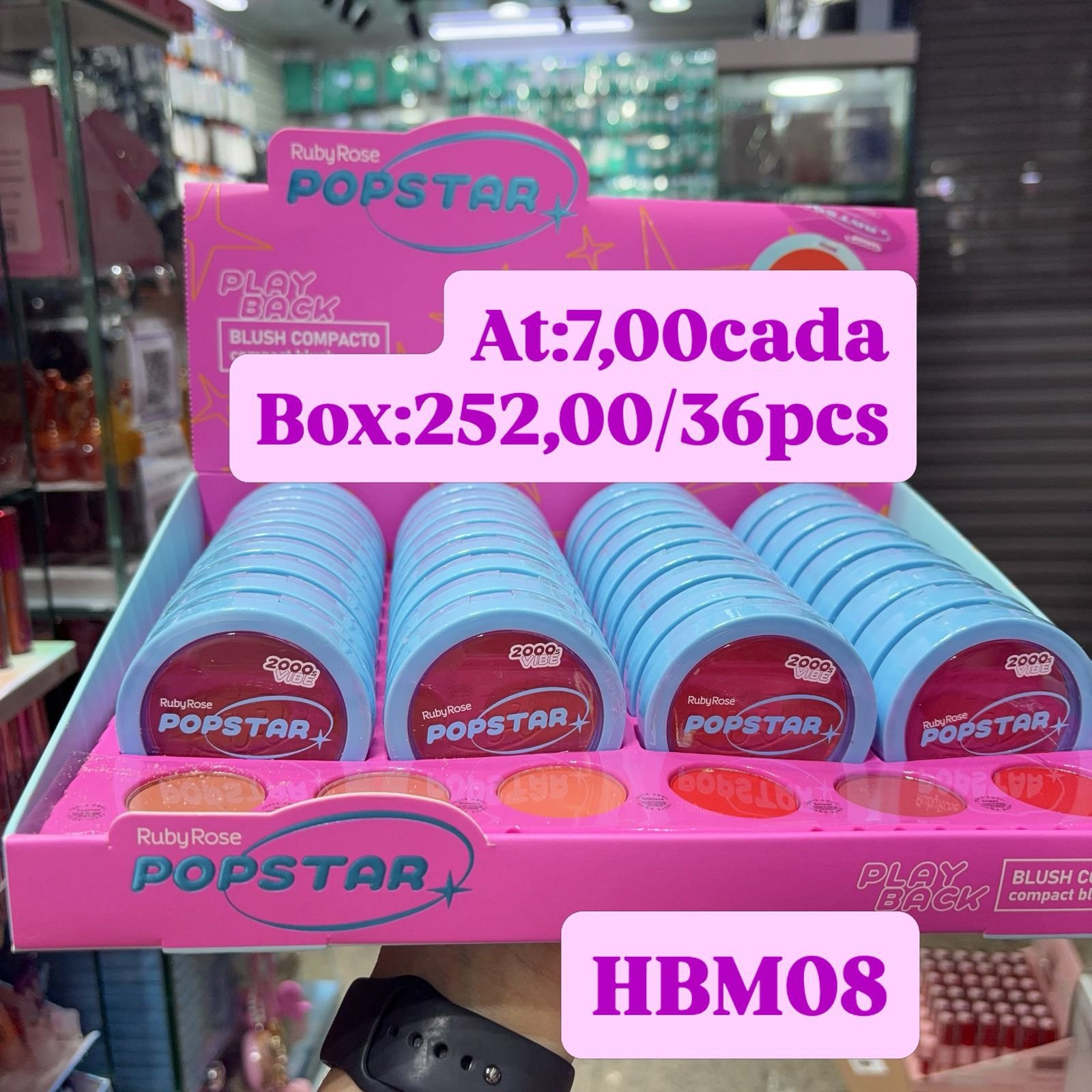 HBM08 blush popstar Ruby rose box/36pcs