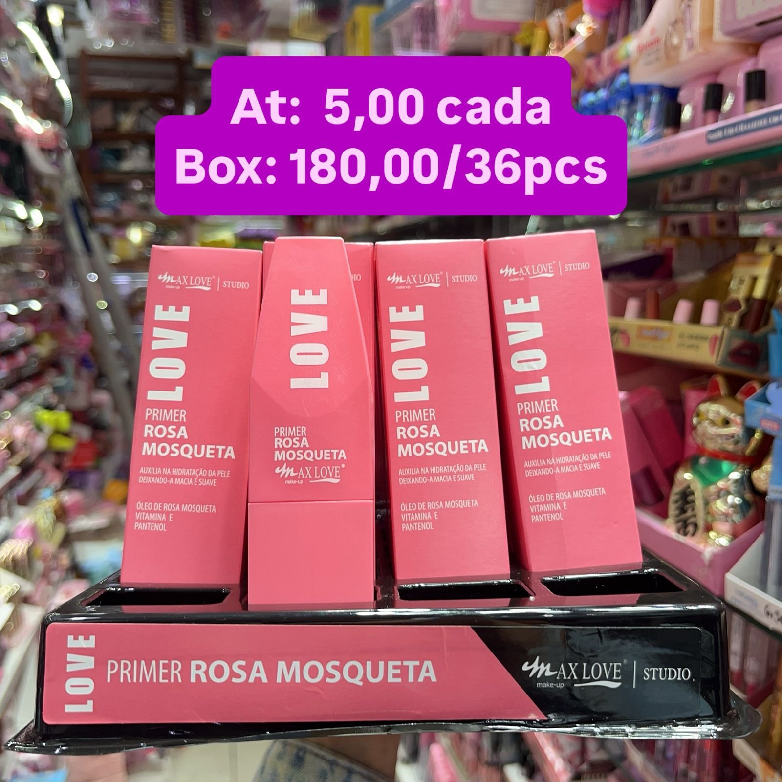 Primer rosa mosqueta Maxlove box/36pcs