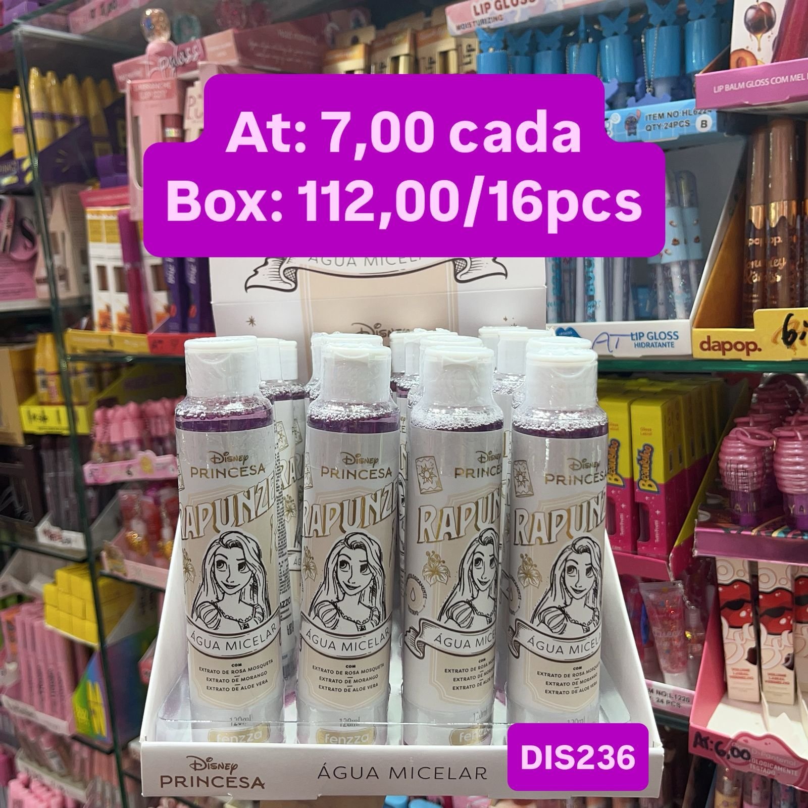 DIS236 Água micelar fenzza box/16pcs