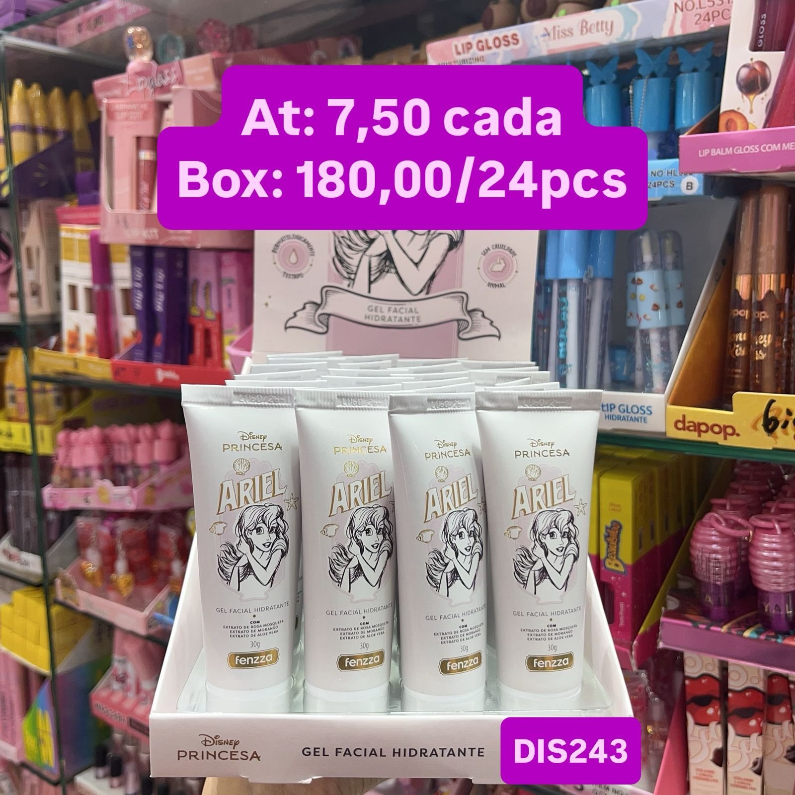 DIS243 Gel facial hidratante fenzza box/24pcs