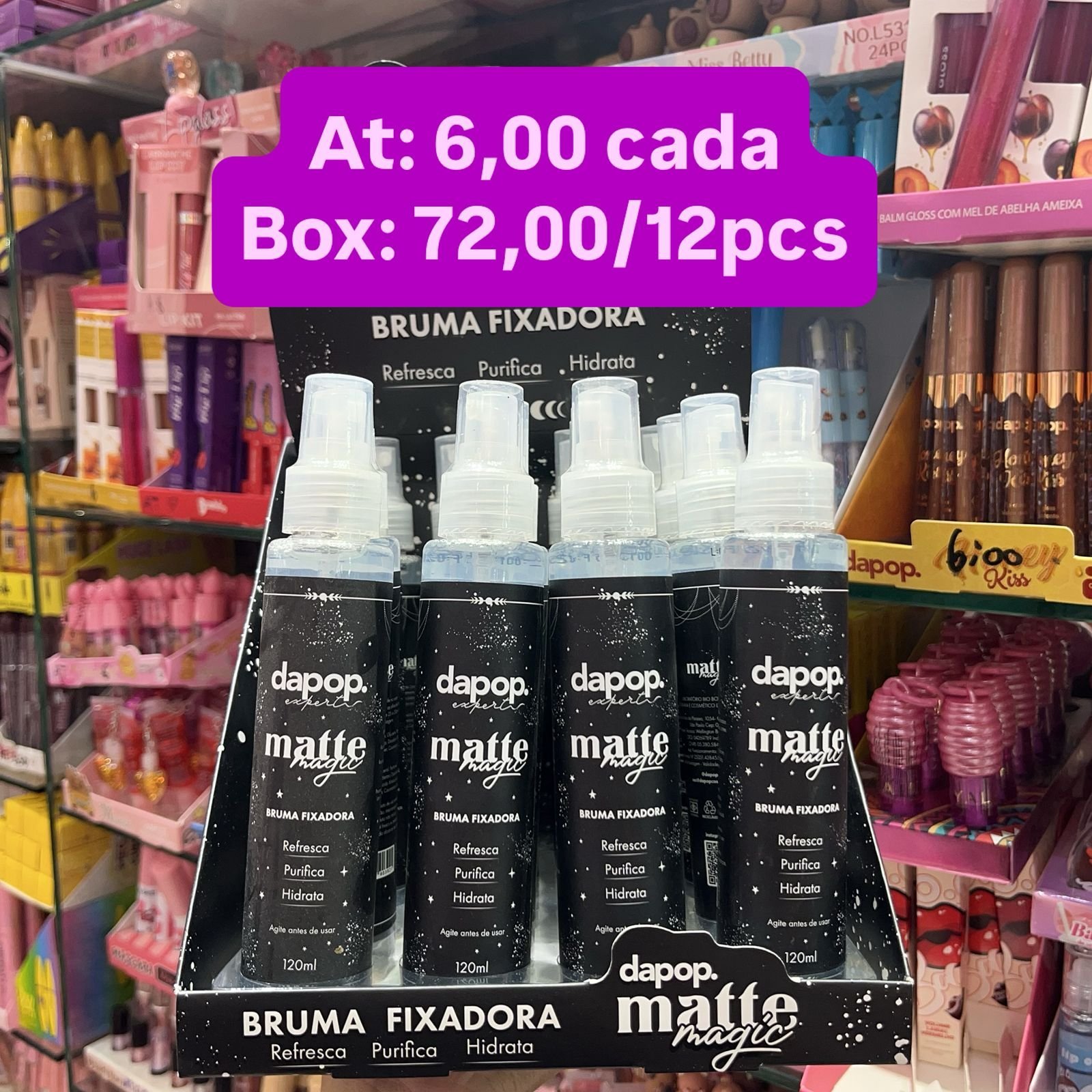 Bruma fixadora matte Dapop box/12pcs